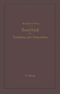 Produktbild: Handbuch der Verfassung und Verwaltung in Preussen und dem Deutschen Reiche
