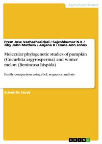 Produktbild: Molecular phylogenetic studies of pumpkin (Cucurbita argyrosperma) and winter melon (Benincasa hispida)