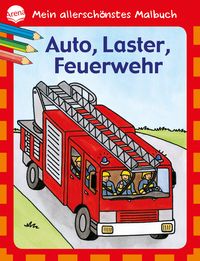Produktbild: Mein allersch&ouml;nstes Malbuch - Auto, Laster, Feuerwehr