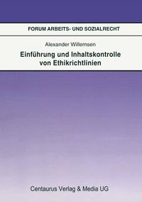 Produktbild: Einf&uuml;hrung und Inhaltskontrolle von Ethikrichtlinien