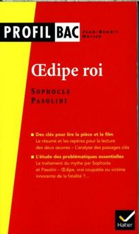 Produktbild: Oedipe roi : Sophocle, Pasolini