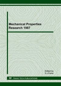 Produktbild: Mechanical Properties Research 1987