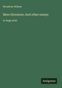 Produktbild: Mere literature; And other essays