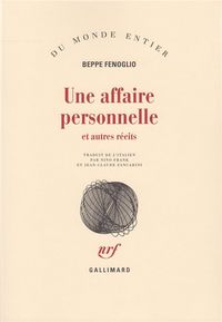 Produktbild: Une affaire personnelle et autres r&eacute;cits