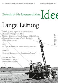 Produktbild: Zeitschrift f&uuml;r Ideengeschichte Heft IX/1 Fr&uuml;hjahr 2015