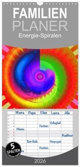 Produktbild: Familienplaner 2026 - Energie-Spiralen mit 5 Spalten (Wandkalender, 21 x 45 cm) CALVENDO