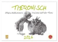 Produktbild: TIERONISCH (Wandkalender 2026 DIN A2 quer), CALVENDO Monatskalender