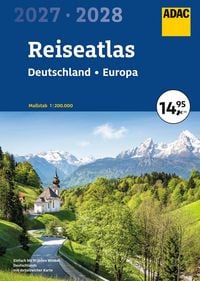 Produktbild: ADAC Reiseatlas 2027/2028 Deutschland 1:200.000, Europa 1:4,5 Mio.