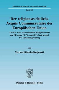 Produktbild: Der religionsrechtliche Acquis Communautaire der Europ&auml;ischen Union.