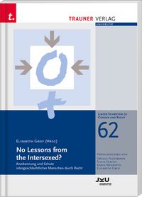 Produktbild: No Lessons from the Intersexed?, Linzer Schriften zu Gender und Recht, Band 62