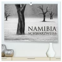 Produktbild: Namibia schwarzwei&szlig; (hochwertiger Premium Wandkalender 2026 DIN A2 quer), Kunstdruck in Hochglanz