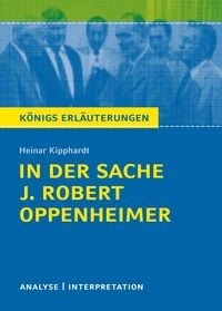 Produktbild: In der Sache J. Robert Oppenheimer von Heinar Kipphardt