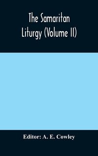 Produktbild: The Samaritan Liturgy (Volume Ii)