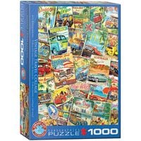 Produktbild: Puzzle 1000 Teile - Vintage Travel Collage