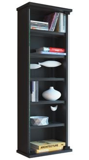 Produktbild: Holz CD DVD Wandregal Schrank Loposa Glast&uuml;r