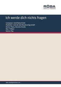 Produktbild: Ich werde dich nichts fragen