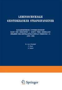 Produktbild: Lebensschicksale Geisteskranker Strafgefangener