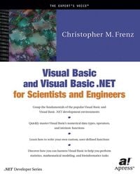 Produktbild: Visual Basic and Visual Basic .NET for Scientists and Engineers