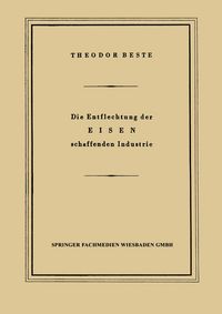 Produktbild: Die Entflechtung der Eisen schaffenden Industrie
