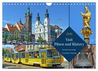 Produktbild: Visit Pilsen & Klatovy - Zwei b&ouml;hmische St&auml;dte - Ein perfekter Urlaubstag (Wandkalender 2026 DIN A4 quer), CALVENDO Monatskalender