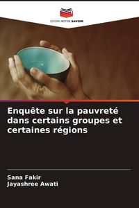 Produktbild: Enqu&ecirc;te sur la pauvret&eacute; dans certains groupes et certaines r&eacute;gions