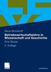 Produktbild: Betriebswirtschaftslehre in Wissenschaft und Geschichte