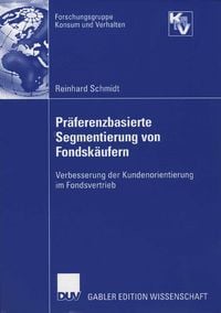 Produktbild: Pr&auml;ferenzbasierte Segmentierung von Fondsk&auml;ufern