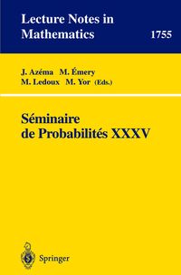 Produktbild: Seminaire de Probabilites XXXV