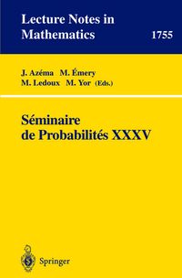 Produktbild: Seminaire de Probabilites XXXV
