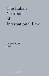 Produktbild: Italian Yearbook of International Law 24 (2014)