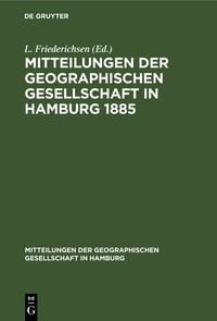 Produktbild: Mitteilungen der Geographischen Gesellschaft in Hamburg 1885