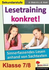 Produktbild: Lesetraining konkret! / 7.-8. Schuljahr