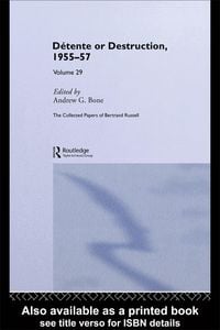Produktbild: The Collected Papers of Bertrand Russell Volume 29