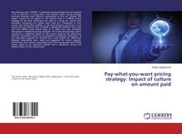 Produktbild: Pay-what-you-want pricing strategy: Impact of culture on amount paid