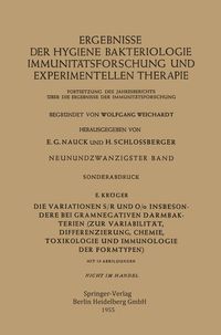 Produktbild: Die Variationen S/R und O/o Insbesondere bei Gramnegativen Darmbakterien