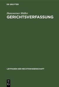 Produktbild: Gerichtsverfassung