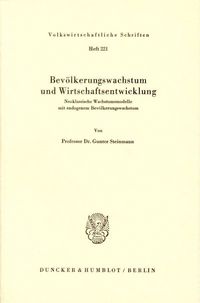 Produktbild: Bev&ouml;lkerungswachstum und Wirtschaftsentwicklung.