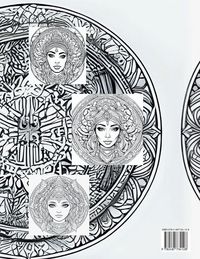 Produktbild: Mandalas Girls Faces .Coloring Pages for Adults