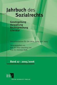 Produktbild: Jahrbuch des Sozialrechts (der Gegenwart). Gesetzgebung - Verwaltung... / Jahrbuch des Sozialrechts - - Dokumentation f&uuml;r die Jahre 2004/2005