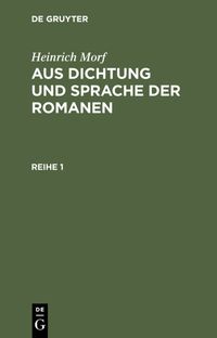 Produktbild: Aus Dichtung und Sprache der Romanen. Reihe 1