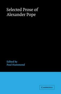 Produktbild: Selected Prose of Alexander Pope