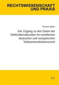 Produktbild: Maier, T: Zugang zu den Daten der Telefondienstkunden