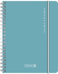 Produktbild: Sch&uuml;lerkalender 2026/2027 "Plain Blue" | A6, Kunststoff