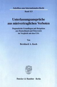 Produktbild: Unterlassungsanspr&uuml;che aus mietvertraglichen Verboten.