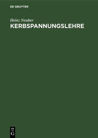 Produktbild: Kerbspannungslehre
