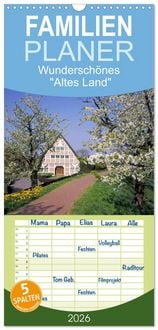 Produktbild: Familienplaner 2026 - Wundersch&ouml;nes "Altes Land" mit 5 Spalten (Wandkalender, 21 x 45 cm) CALVENDO