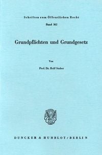 Produktbild: Grundpflichten und Grundgesetz.