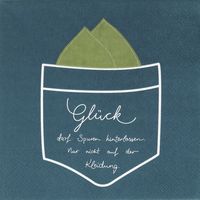 Produktbild: Serviette "Gl&uuml;ck darf Spuren hinterlassen"