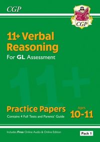 Produktbild: 11+ GL Verbal Reasoning Practice Papers: Ages 10-11 - Pack 1 (with Parents' Guide & Online Ed)