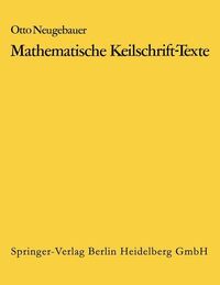 Produktbild: Mathematische Keilschrift-Texte/Mathematical Cuneiform Texts